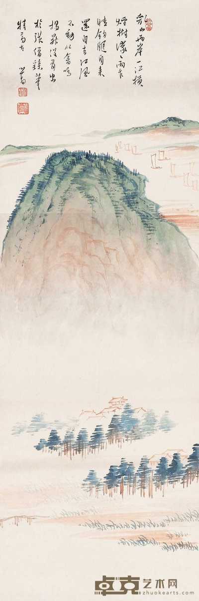 溥儒 归航 立轴 98×32.5cm